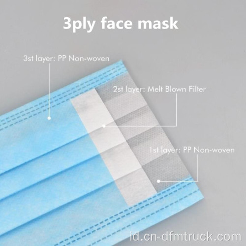 Masker pelindung 3 lapis penggunaan sipil